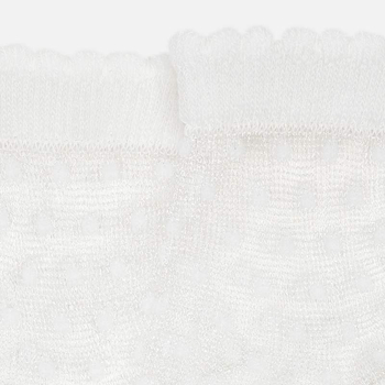 Skarpetki wizytowe rajstopa kropki kolor kremowy Mayoral dla dziewczynki