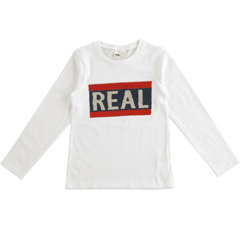 Bluzka z długim rękawem kolor biały