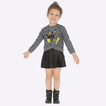 Sukienka dwuczęściowa plisowana