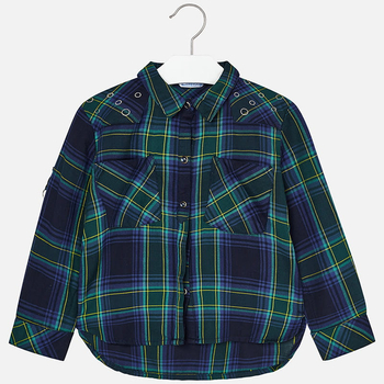 Koszula w kratę dla dziewczynki Mayoral
