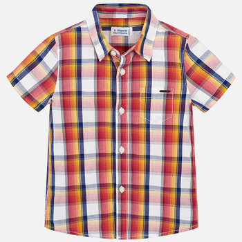 Koszula k/r krata Jasny brąz19/22