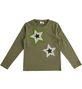 Bluzka z długim rękawem  kolor zielony iDO