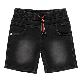 Szorty bermudy krótkie spodenki kolor czarny denim Boboli dla chłopca 