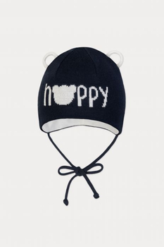 Czapka przejściowa Biber dla chłopca kolor granatowy Broel