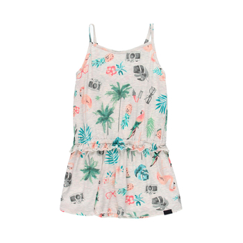 Sukienka  na ramiączka dla dziewczynki bawełniana Boboli