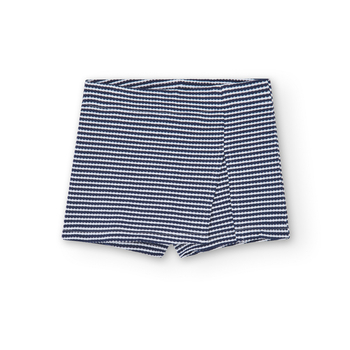 Spódniczko - szorty kolor biało granatowy Boboli