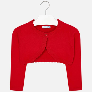 Bolerko czerwone dla dziewczynki