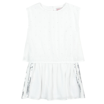  Sukienka szyfonowa dziewczęca BOBOLI 727590-1100 – elegancka, lekka, z cekinami