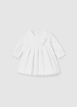 Sukienka dla dziewczynki kolor Kremowy Mayoral