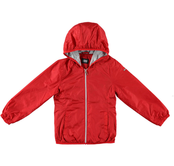 Kurtka przeciwwiatrowa bez ocieplenia w kolorze czerwonym iDO dla dziewczynki