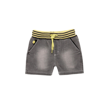 Krótkie spodenki bermudy denim dla chłopca kolor szary