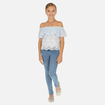 spodnie długie dżinsowe fantazja kolor jeans