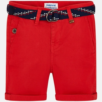 Bermudy pika z paskiem kolor czerwony Mayoral
