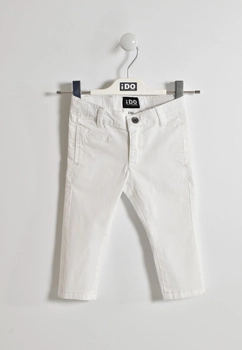 Spodnie cienkie slim fit iDO dla chłopca kolor biały