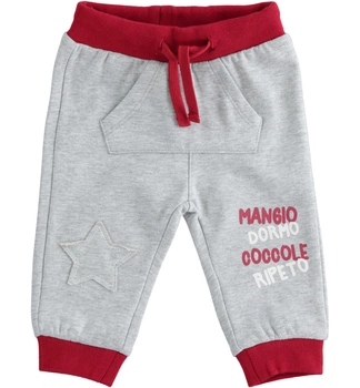 Długie spodnie dresowe niemowlęce dla chłopca iDO szare