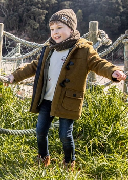 Spodnie denim skinny fit Ciemny  dla chłopca