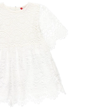 Sukienka z gipiury dla dziewczynki kolor biały Boboli