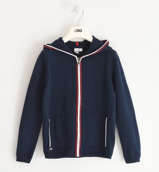 Bluza dresowa rozpinana z kapturem kolor Granat