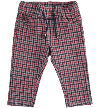 Spodnie z dzianiny w kratkę dla chłopca  iDO