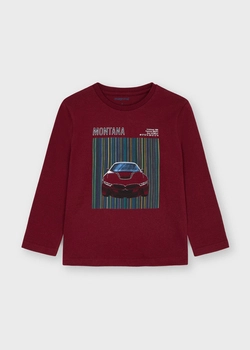 Koszulka d/r nadruk samochód