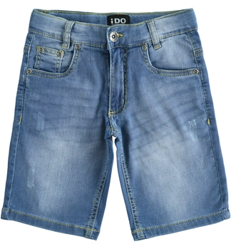 Miękkie szorty w stylu denim kolor niebieski iDO