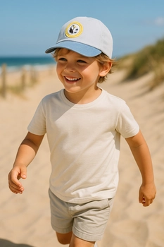 Czapka z daszkiem cienka Jamiks niebieska