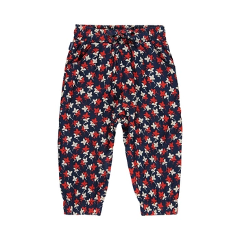 Spodnie z wiskozy dla dziewczynki Boboli granat