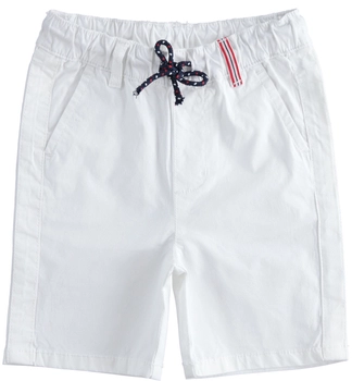 Szorty dla chłopca z tkaniny kolor Biały iDO