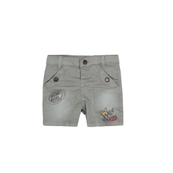 Szorty krótkie spodenki kolor szary Boboli dla chłopca