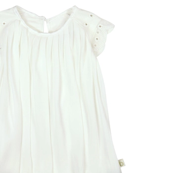 Sukienka letnia kremowa plisowana Boboli