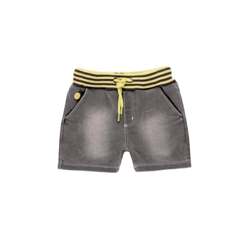 Krótkie spodenki bermudy denim dla chłopca kolor szary