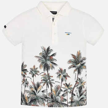 Bluzka polo z krótkim rękawem z nadrukiem palm Mayoral
