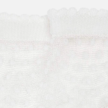 Skarpetki wizytowe transparentne kropki kolor kremowy Mayoral dla dziewczynki