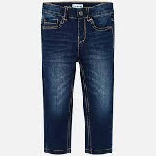 Spodnie jeans regular fit dla chłopca kolor Ciemny denim Mayoral