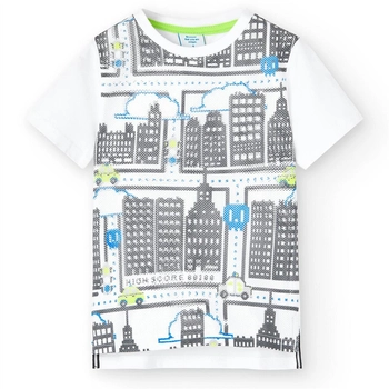 Bluzka z krótkim rękawem dla chłopca Boboli siateczka dla chłopca