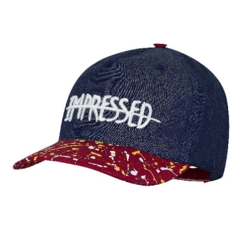 Czapka z daszkiem cienka Jamiks dżins