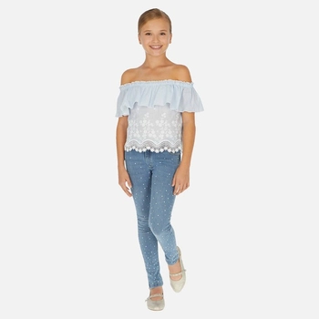 spodnie długie dżinsowe fantazja kolor jeans