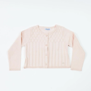 Sweterek bolerko kolor różowy Mayoral dla dziewczynki 