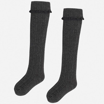 Podkolanówki dziewczęce kolor ołowiany Mayoral