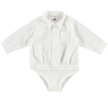 Koszulobody z długim rękawem kolor biały iDO dla chłopca