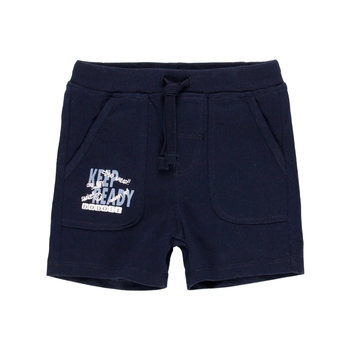 Szorty bawełniane z kieszeniami kolor granatowy Boboli dla chłopca