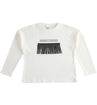 Bluzka z długim rękawem frędzle iDO