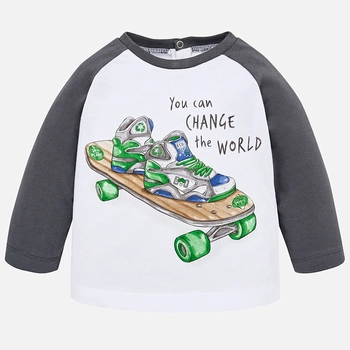 Bluzka z długim rękawem dla chłopca kolor szary Mayoral